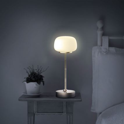 LED Zatemnitvena namizna svetilka na dotik RIMINI LED/2W/5V USB 2000 mAh zlata/bela