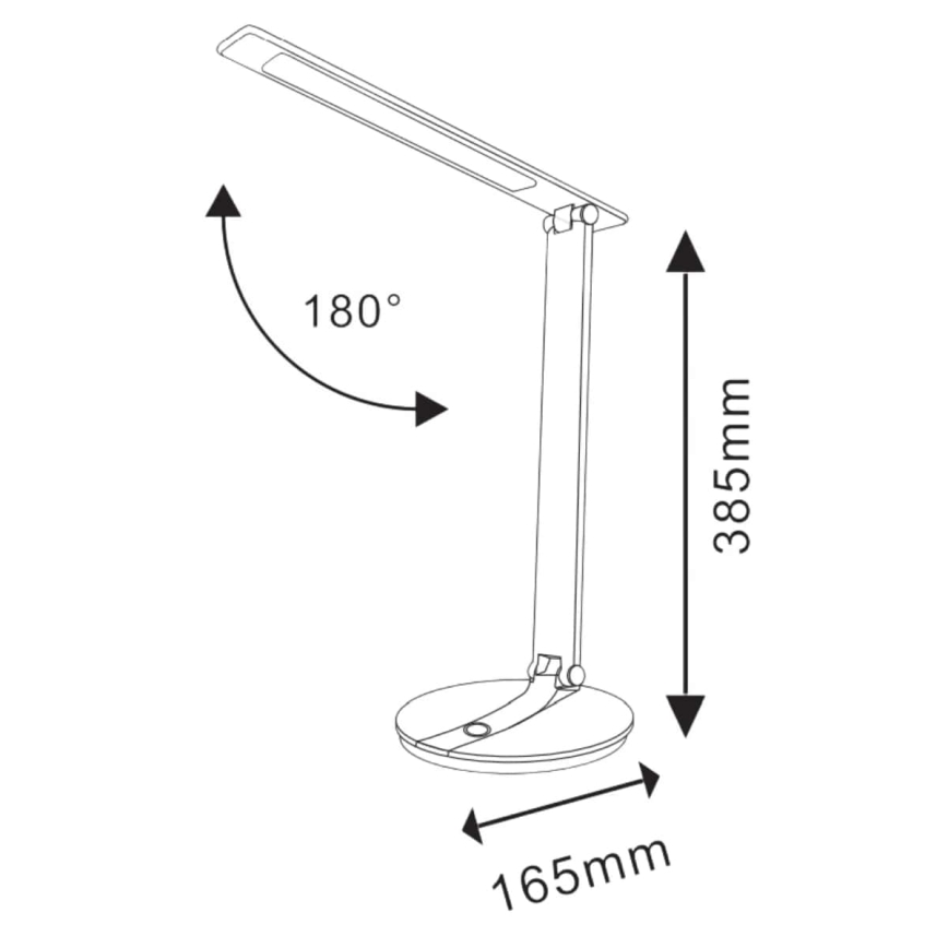 LED Zatemnitvena namizna svetilka na dotik SERRA LED/8W/230V bela