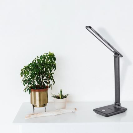 LED Zatemnitvena namizna svetilka na dotik VINTO LED/8W/230V črna