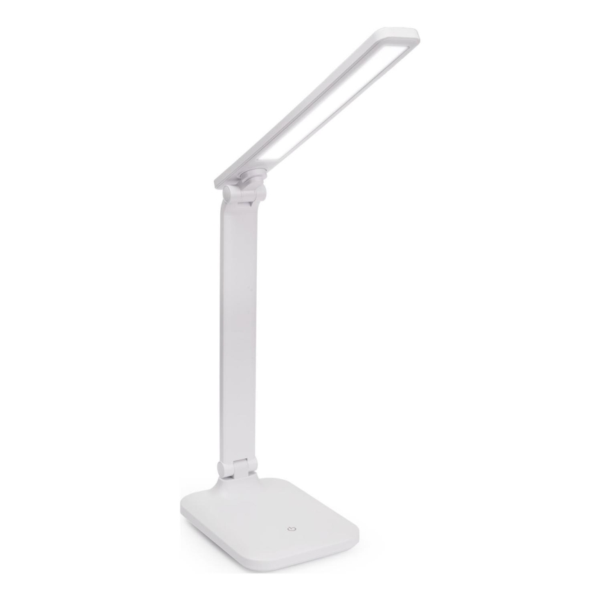 LED Zatemnitvena namizna svetilka na dotik z brezžičnim polnjenjem in USB priključkom REMUS LED/5W/230V bela