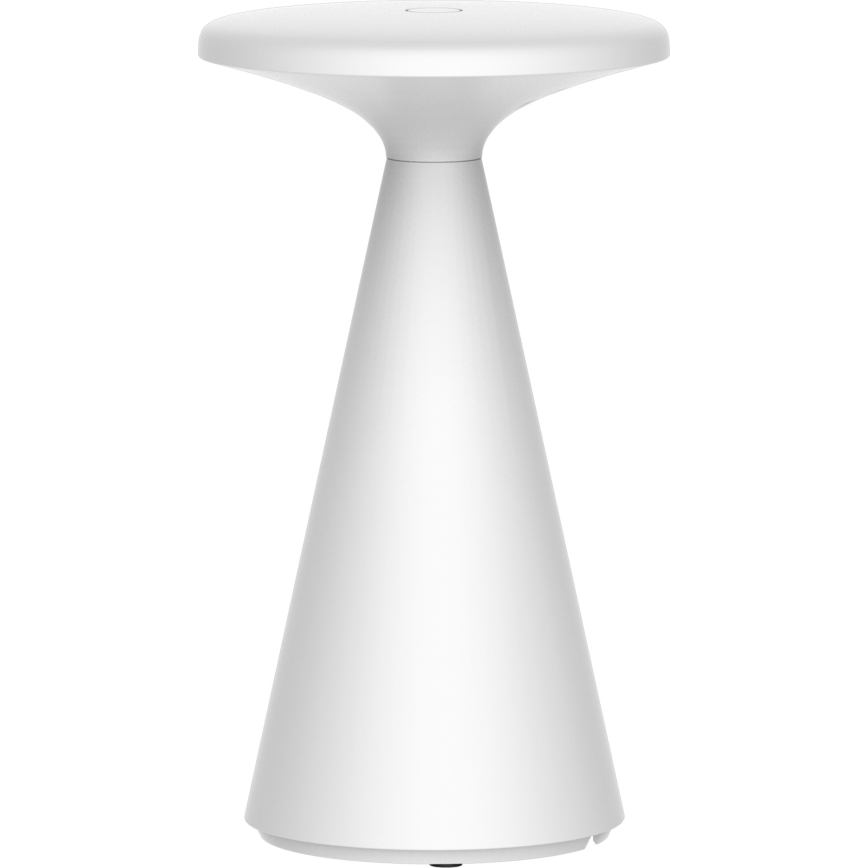 LED Zatemnitvena zunanja namizna svetilka na dotik PAROS LED/1,8W/5V USB 1800 mAh IP44 bela