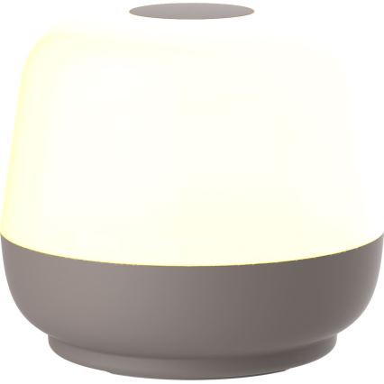 LED Zatemnitvena zunanja namizna svetilka na dotik SAMBA LED/1,2W/5V USB 1200 mAh IP44 siva