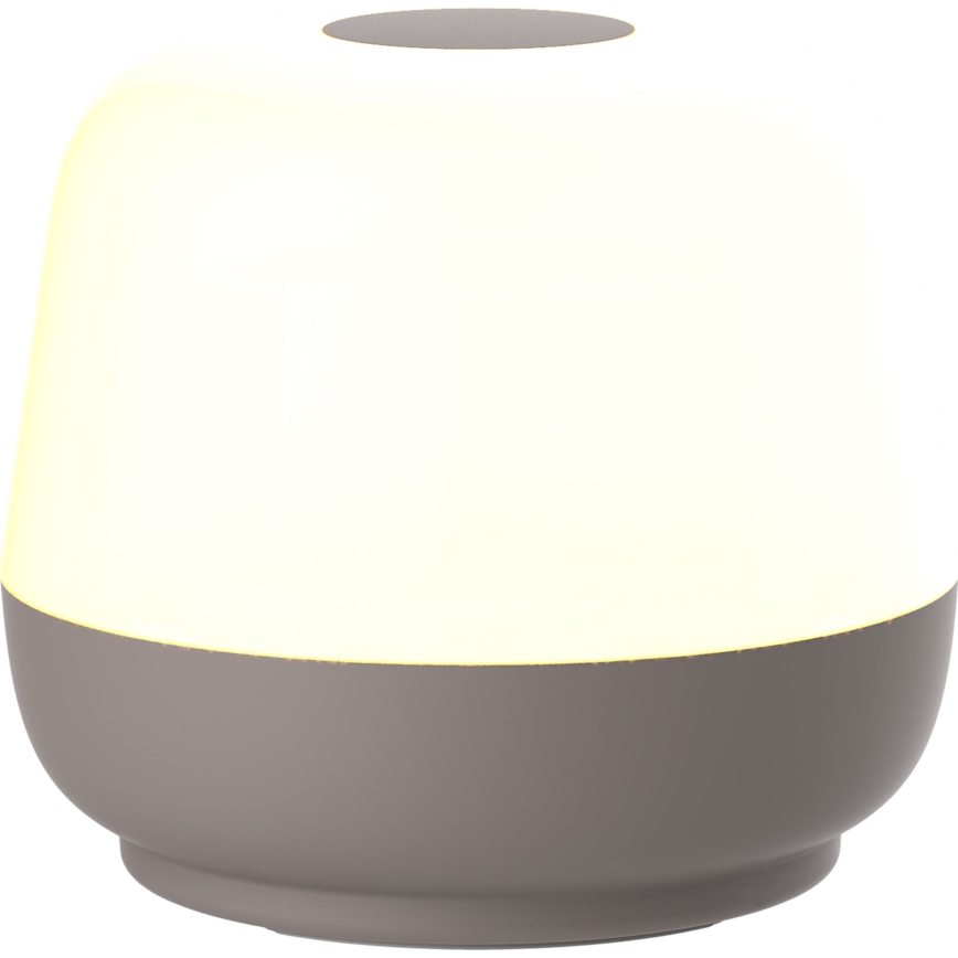 LED Zatemnitvena zunanja namizna svetilka na dotik SAMBA LED/1,2W/5V USB 1200 mAh IP44 siva