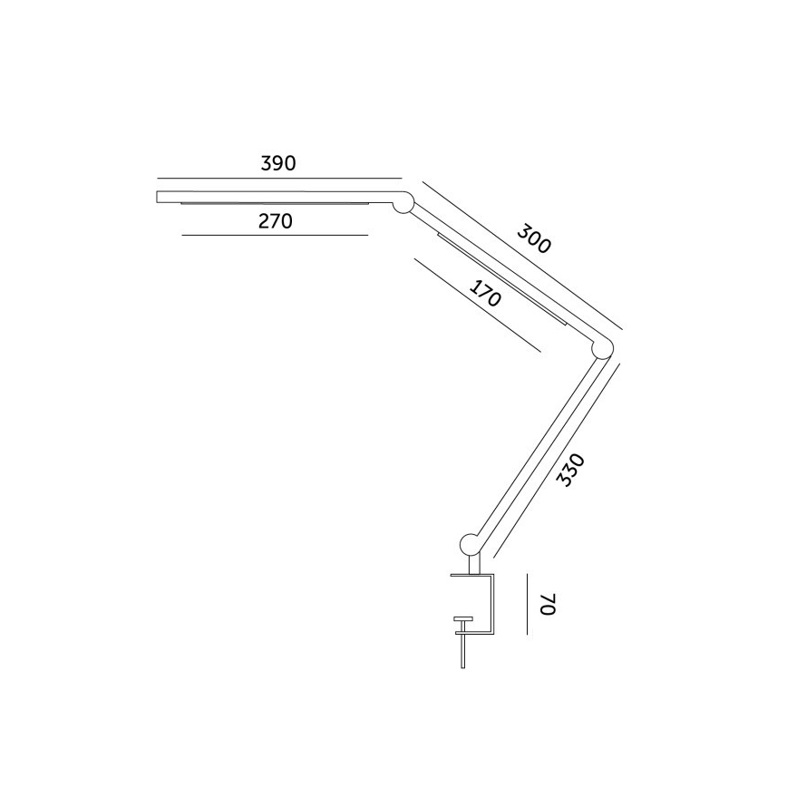 LED Zatemnitvena namizna svetilka TENUIX FOLD LED/20W/230V 3000-6500K črna