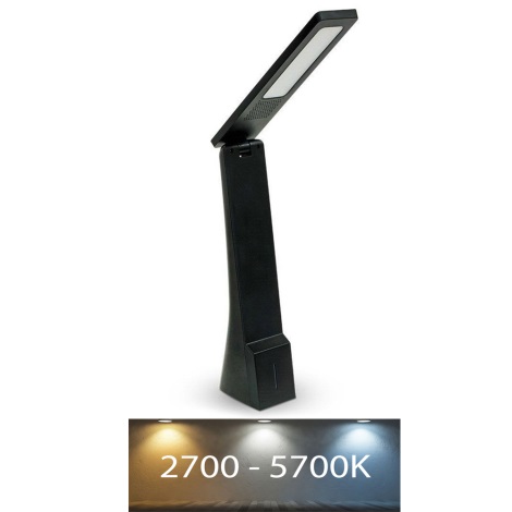 LED Zatemnitvena namizna svetilka USB LED/4W/5V 1200 mAh 2700K-5700K črna