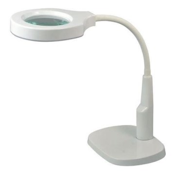LED zatemnitvena namizna svetilka z bifokalnim povečevalnim steklom LED/6W/230V 6000-7000K bela