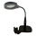 LED zatemnitvena namizna svetilka z bifokalnim povečevalnim steklom LED/6W/230V 6000-7000K črna