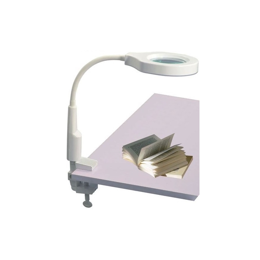 LED zatemnitvena namizna svetilka z bifokalnim povečevalnim steklom LED/6W/230V 6000-7000K bela