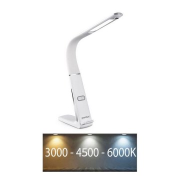 LED Zatemnitvena namizna svetilka z brezžičnim polnjenjem in senzorjem LORD EVO LED/8W/230V 3000K/4500K/6000K bela