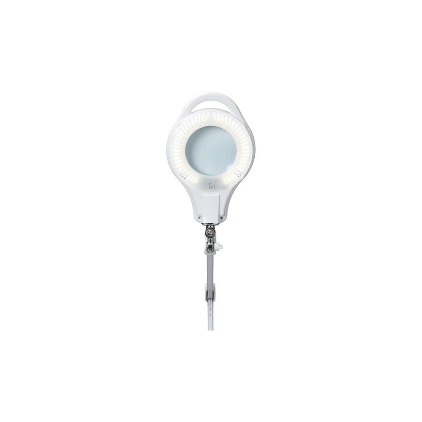 LED Zatemnitvena namizna svetilka z lupo LED/10W/230V bela