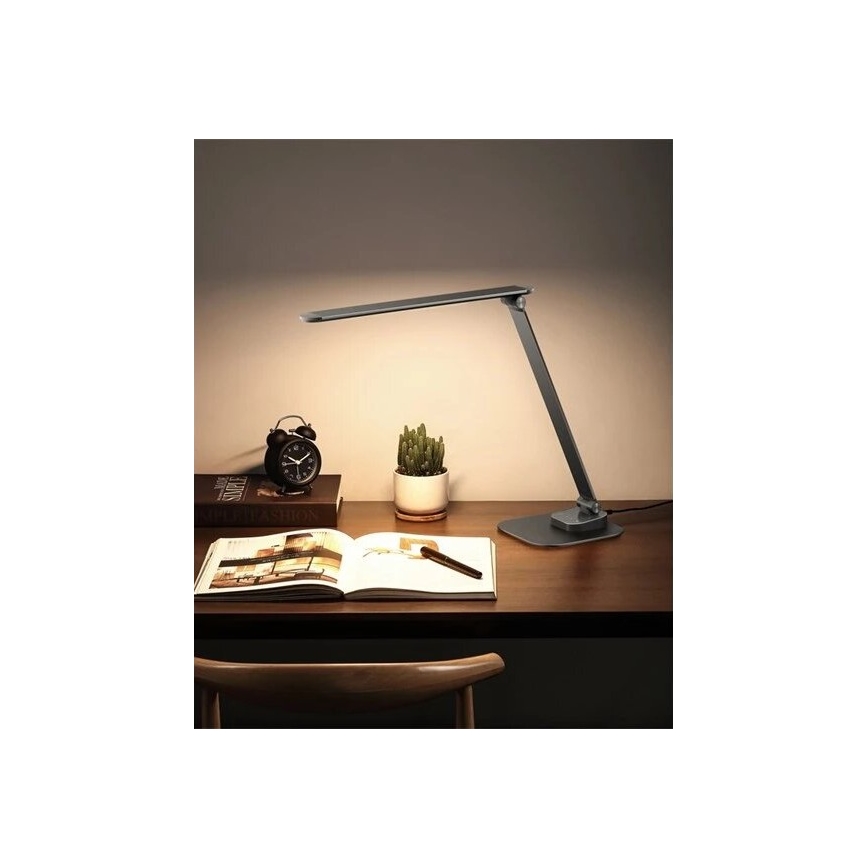 LED Zatemnitvena namizna svetilka z USB LED/7,5W/230V 3000K/4000K/5500K antracit