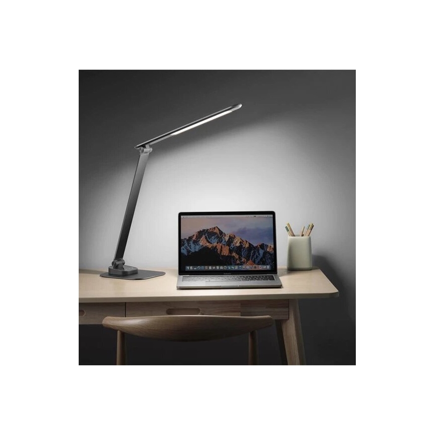 LED Zatemnitvena namizna svetilka z USB LED/7,5W/230V 3000K/4000K/5500K antracit