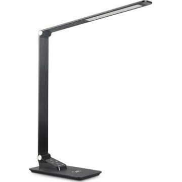LED Zatemnitvena namizna svetilka z USB LED/7W/230V 3000K/4000K/5500K črna