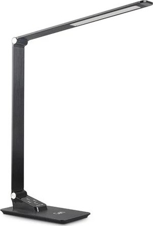 LED Zatemnitvena namizna svetilka z USB LED/7W/230V 3000K/4000K/5500K črna