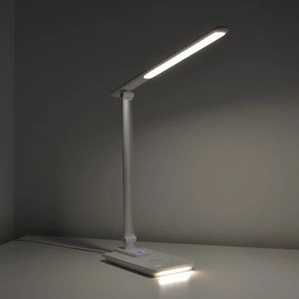 LED Zatemnitvena namizna svetilka z USB LED/9W/230V 3000K/4000K/5500K bela