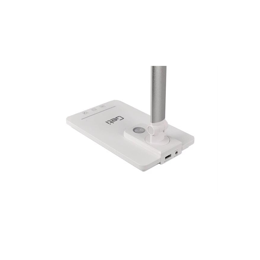 LED Zatemnitvena namizna svetilka z USB LED/9W/230V 3000K/4000K/5500K bela