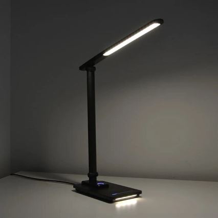 LED Zatemnitvena namizna svetilka z USB LED/9W/230V 3000K/4000K/5500K črna