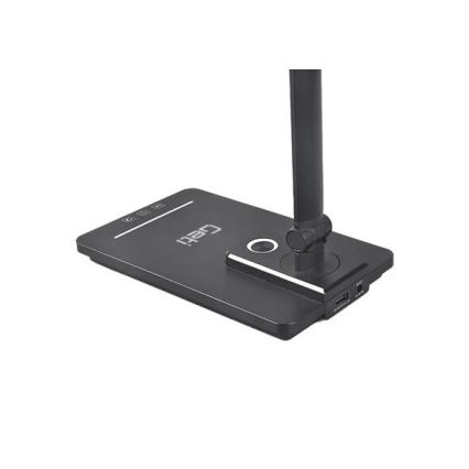 LED Zatemnitvena namizna svetilka z USB LED/9W/230V 3000K/4000K/5500K črna