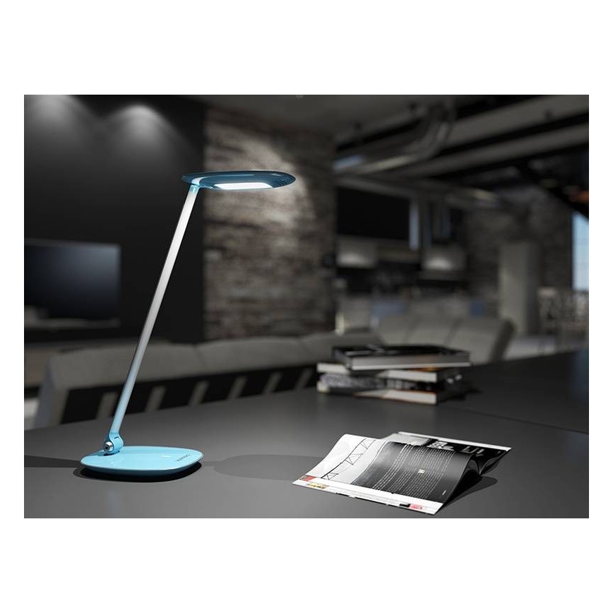 LED Zatemnitvena namizna svetilka z USB MOANA LED/6W/230V roza