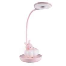 LED Zatemnitvena otroška namizna svetilka RABBIT LED/2,5W/230V roza