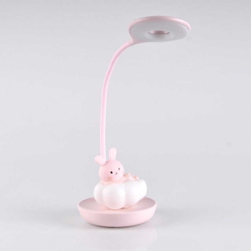 LED Zatemnitvena otroška namizna svetilka RABBIT LED/2,5W/230V roza
