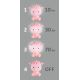 LED Zatemnitvena otroška nočna lučka LED/2,5W/230V ovca roza
