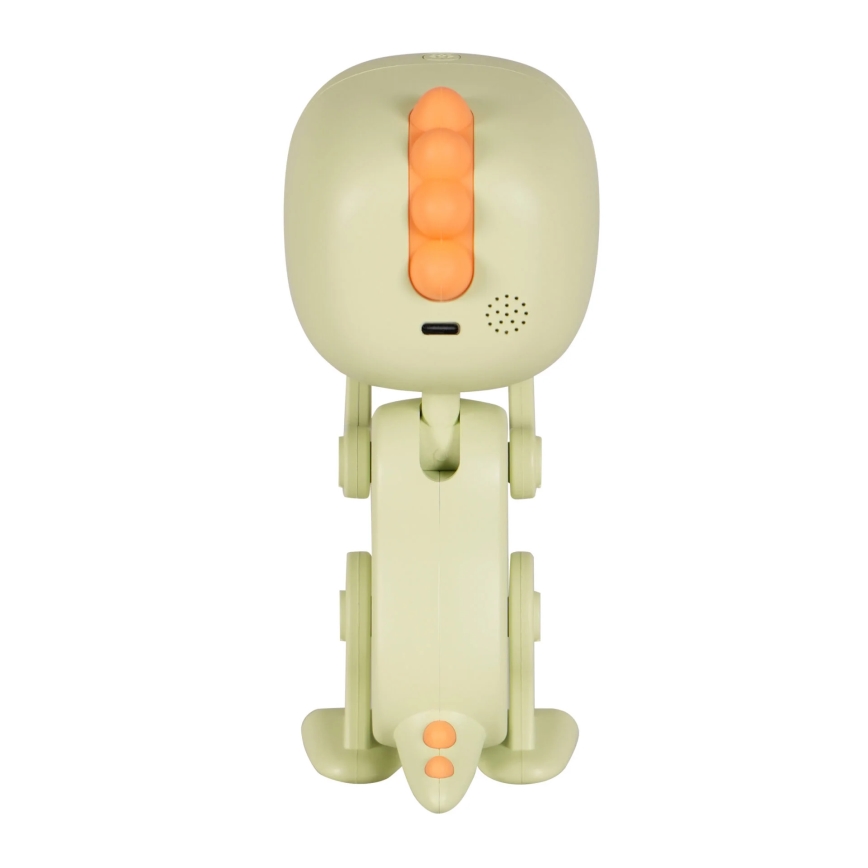LED RGBW Zatemnitvena otroška nočna mala svetilka z budilko ROBOT LED/1W/5V 1200 mAh
