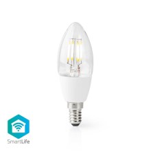 LED Zatemnitvena pametna žarnica C37 E14/5W/230V