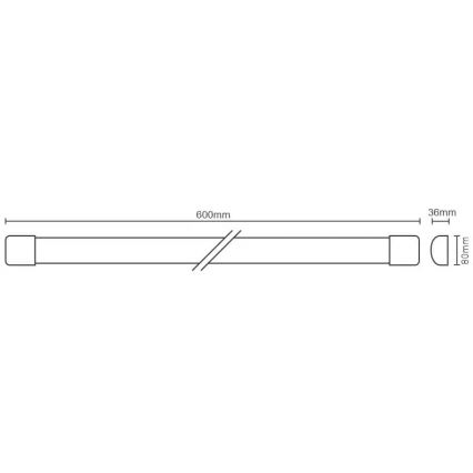 LED Zatemnitvena podelementna svetilka s senzorjem LED/20W/230V 4000K IP40
