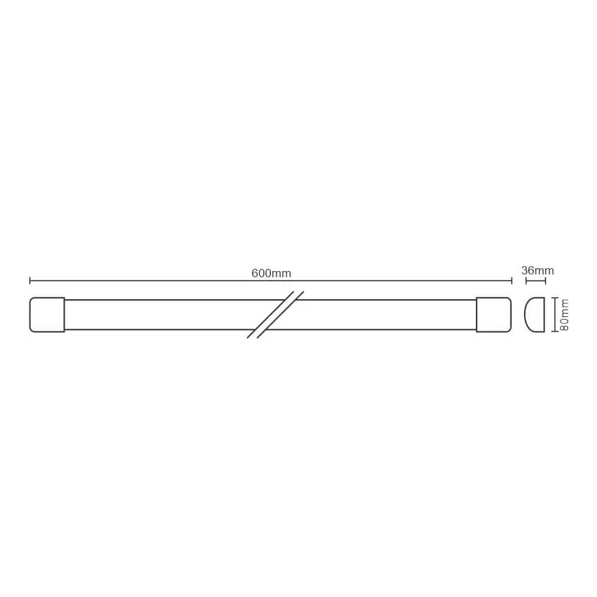 LED Zatemnitvena podelementna svetilka s senzorjem LED/20W/230V 4000K IP40
