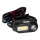 LED Zatemnitvena polnilna naglavna svetilka 2xLED/5V IP44 210 sijajni 2000 mAh