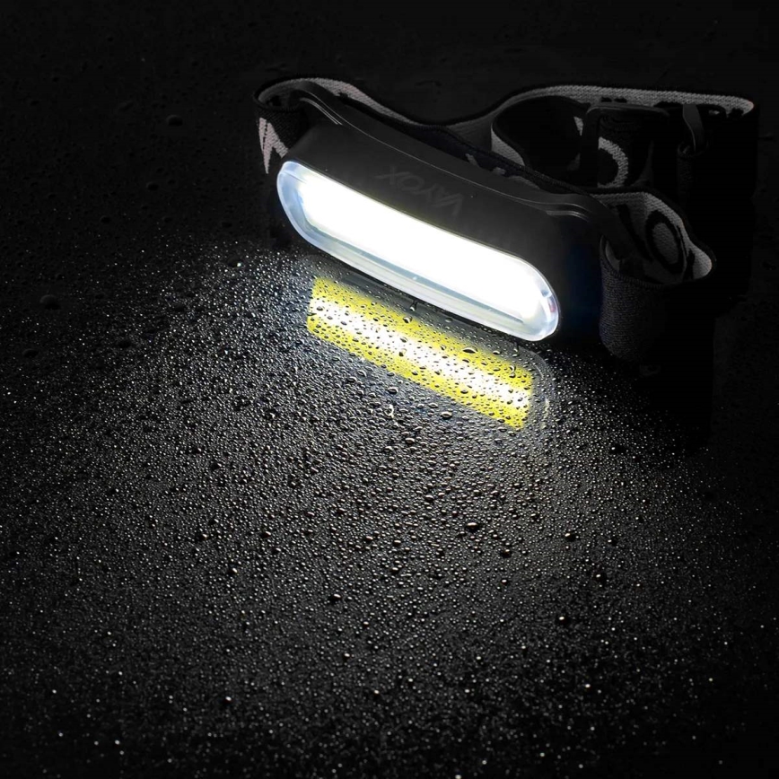 LED Zatemnitvena polnilna naglavna svetilka LED/5V IPX4 300 sijajni 1200 mAh