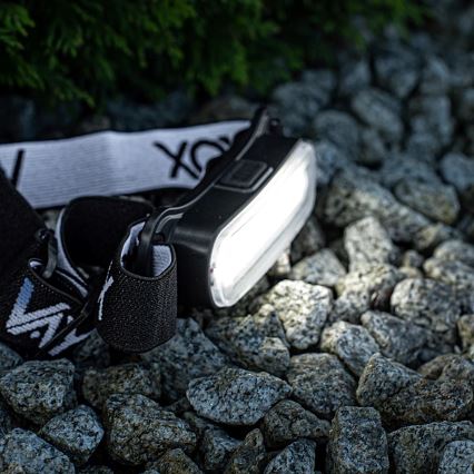 LED Zatemnitvena polnilna naglavna svetilka LED/5V IPX4 300 sijajni 1200 mAh