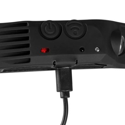 LED Zatemnitvena polnilna naglavna svetilka s senzorjem 3xLED/5V IP44 300 sijajni 1200 mAh