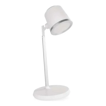LED Zatemnitvena polnilna namizna svetilka 4v1 LED/6W/3,7V 3000K/4000K/6500K 1500mAh bela