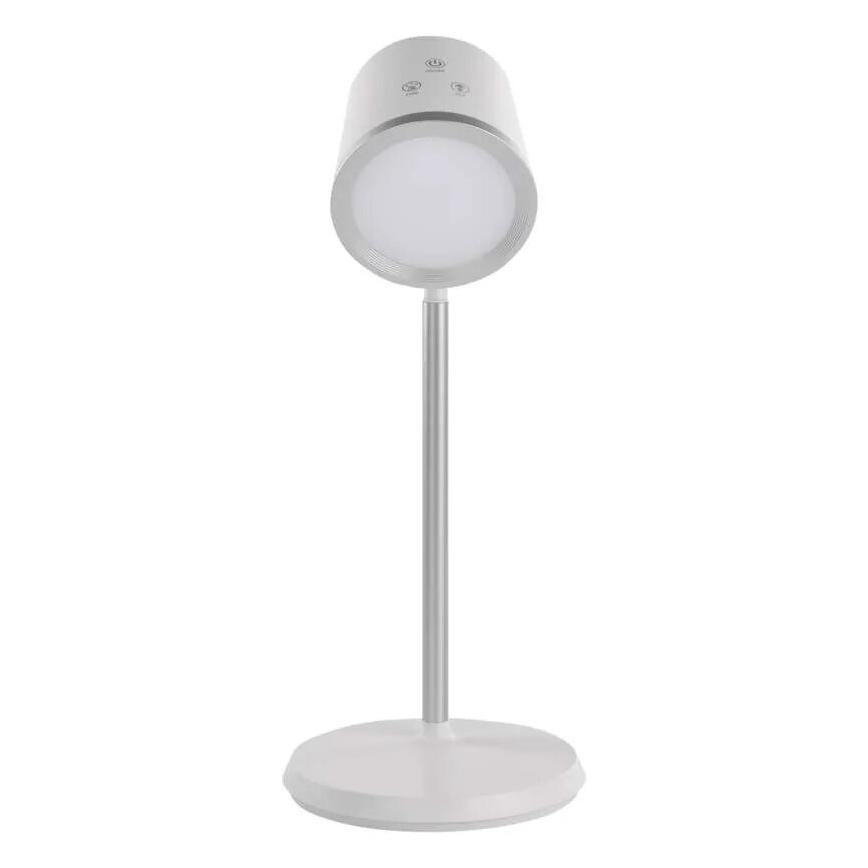 LED Zatemnitvena polnilna namizna svetilka 4v1 LED/6W/3,7V 3000K/4000K/6500K 1500mAh bela