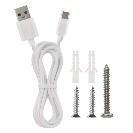 LED Zatemnitvena polnilna namizna svetilka 4v1 LED/6W/3,7V 3000K/4000K/6500K 1500mAh bela