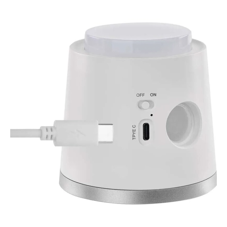 LED Zatemnitvena polnilna namizna svetilka 4v1 LED/6W/3,7V 3000K/4000K/6500K 1500mAh bela