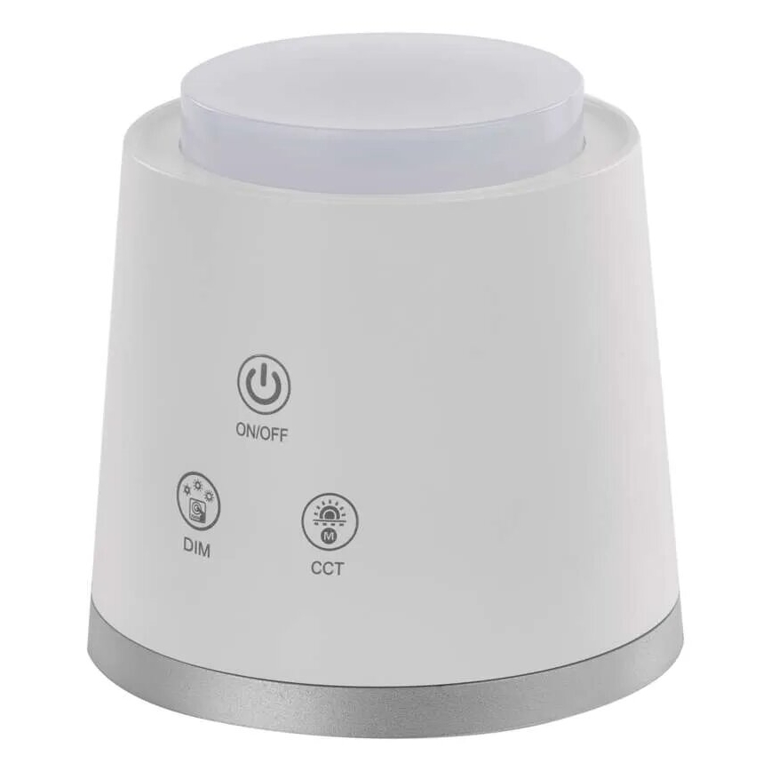 LED Zatemnitvena polnilna namizna svetilka 4v1 LED/6W/3,7V 3000K/4000K/6500K 1500mAh bela