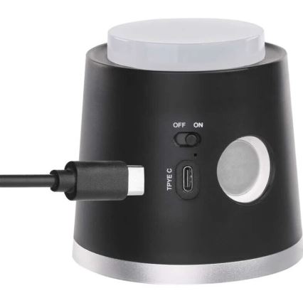 LED Zatemnitvena polnilna namizna svetilka 4v1 LED/6W/3,7V 3000K/4000K/6500K 1500mAh črna