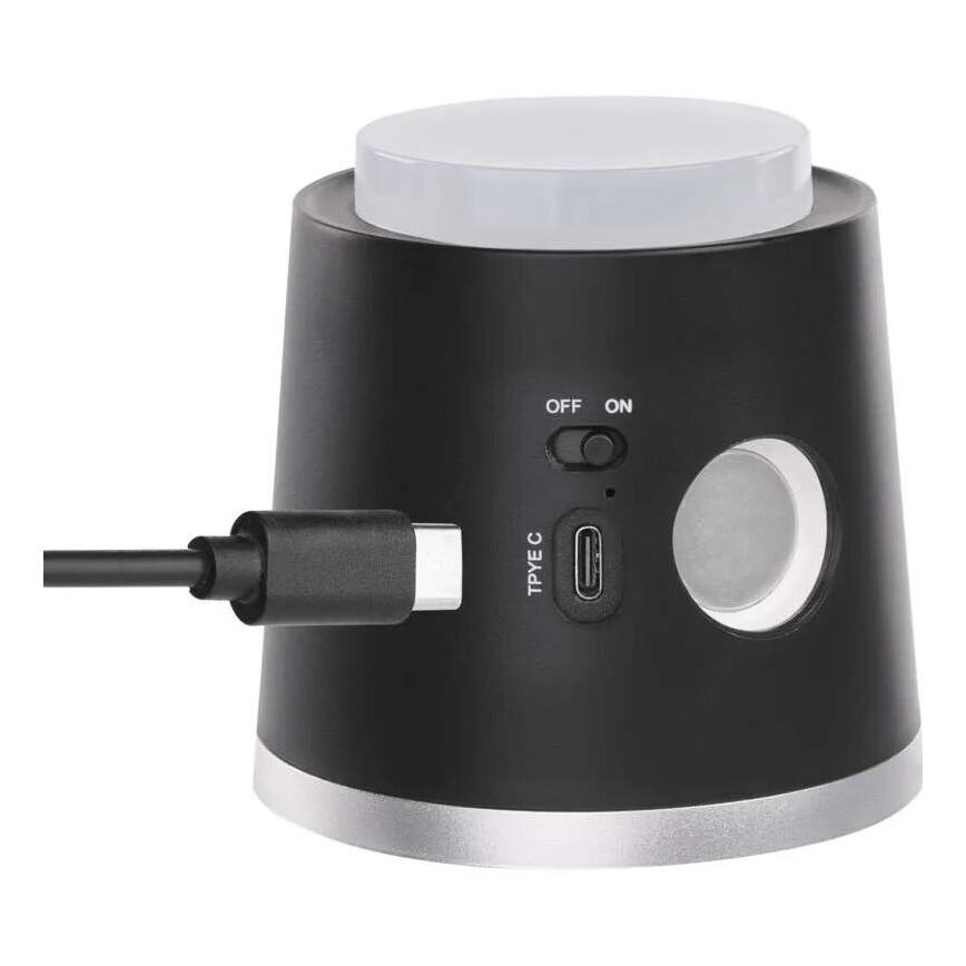 LED Zatemnitvena polnilna namizna svetilka 4v1 LED/6W/3,7V 3000K/4000K/6500K 1500mAh črna