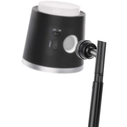 LED Zatemnitvena polnilna namizna svetilka 4v1 LED/6W/3,7V 3000K/4000K/6500K 1500mAh črna