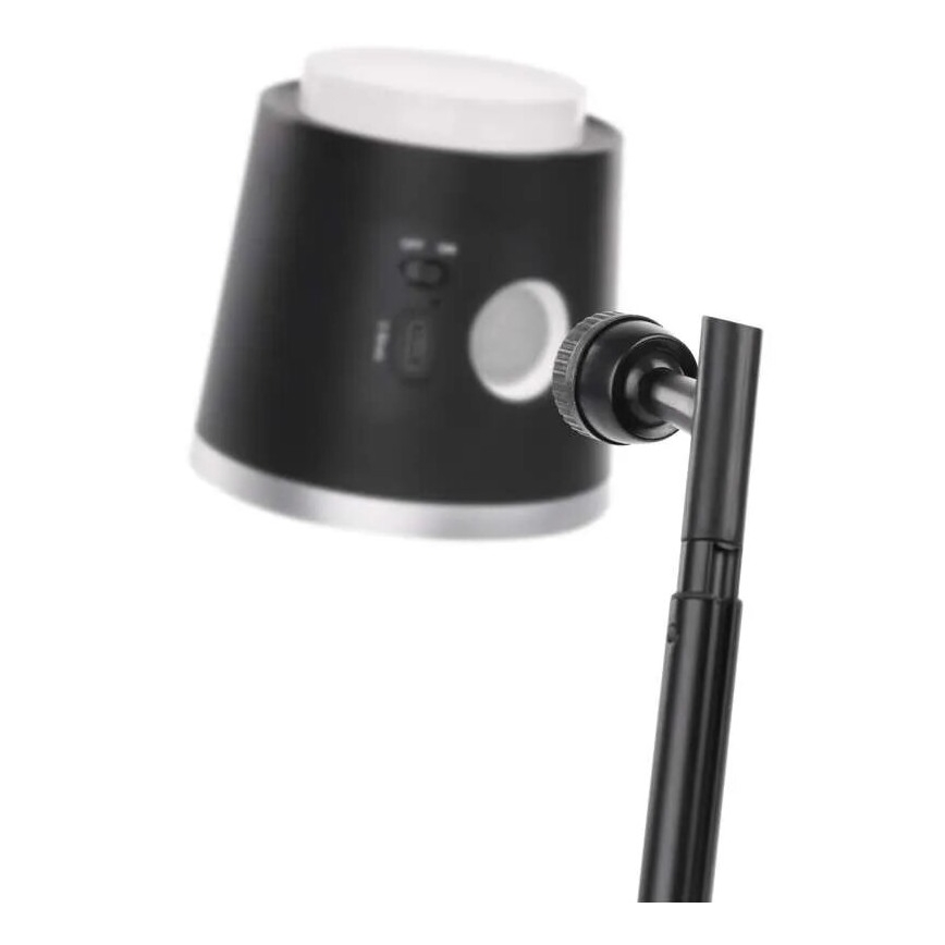 LED Zatemnitvena polnilna namizna svetilka 4v1 LED/6W/3,7V 3000K/4000K/6500K 1500mAh črna