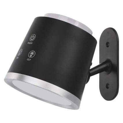 LED Zatemnitvena polnilna namizna svetilka 4v1 LED/6W/3,7V 3000K/4000K/6500K 1500mAh črna