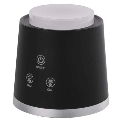 LED Zatemnitvena polnilna namizna svetilka 4v1 LED/6W/3,7V 3000K/4000K/6500K 1500mAh črna