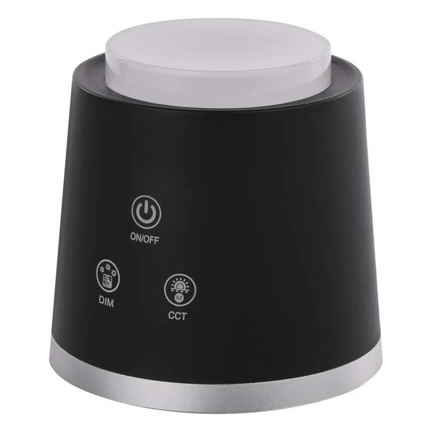 LED Zatemnitvena polnilna namizna svetilka 4v1 LED/6W/3,7V 3000K/4000K/6500K 1500mAh črna