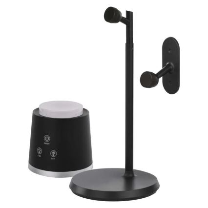 LED Zatemnitvena polnilna namizna svetilka 4v1 LED/6W/3,7V 3000K/4000K/6500K 1500mAh črna