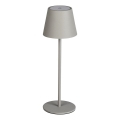 LED Zatemnitvena polnilna namizna svetilka INITA LED/1,2W/1800 mAh IP54 siva