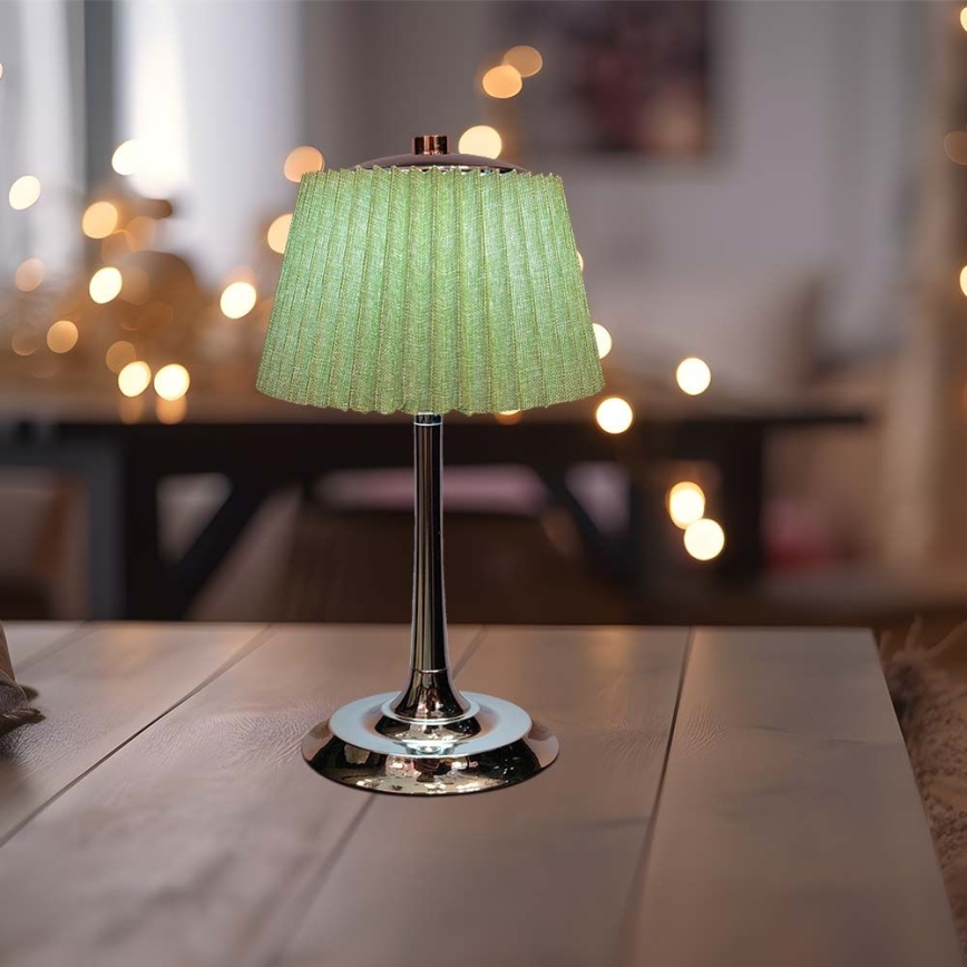 LED Zatemnitvena polnilna namizna svetilka na dotik LED/1,5W/5V 3000/4000/6000K 1800 mAh zelena