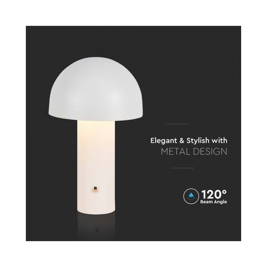 LED Zatemnitven rechargeable na dotik namizna svetilka LED/1W/5V 3000-6000K 1800 mAh bela